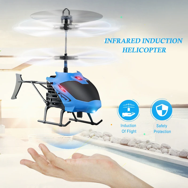 

New RC Infrared Induction Remote Control RC Toy 2CH Gyro Helicopter Drone Plastic RC Helicopter Red Blue Green Model Dropship