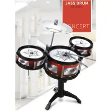 Детская игрушка джазовый барабан для раннего обучения Симулятор барабана комплект музыкальный инструмент Рождественский подарок детские музыкальные принадлежности