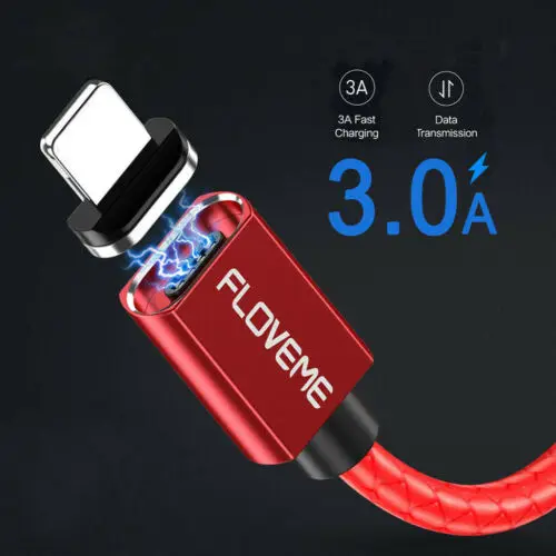 Floveme 3A Магнитный usb type C Micro Быстрая зарядка и синхронизация данных зарядный кабель для телефона