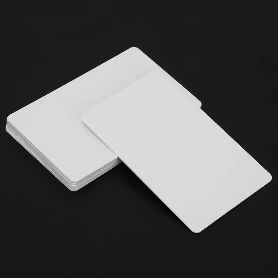 10 шт. NFC бесконтактная смарт белая карта с биркой S50 IC 13 56 МГц считываемая RFID