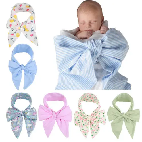 

2019 Brand Cute Baby Photography Props Blanket Wraps Bow-knot Wrap Newborn Photo Wraps