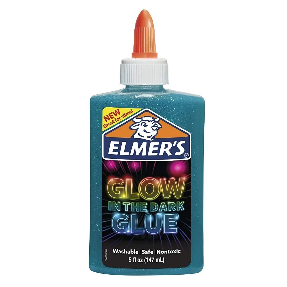 147 мл Elmers Elmer's светится в темноте жидкий клей моющийся розовый 5 унций отлично подходит для изготовления мелков слизи