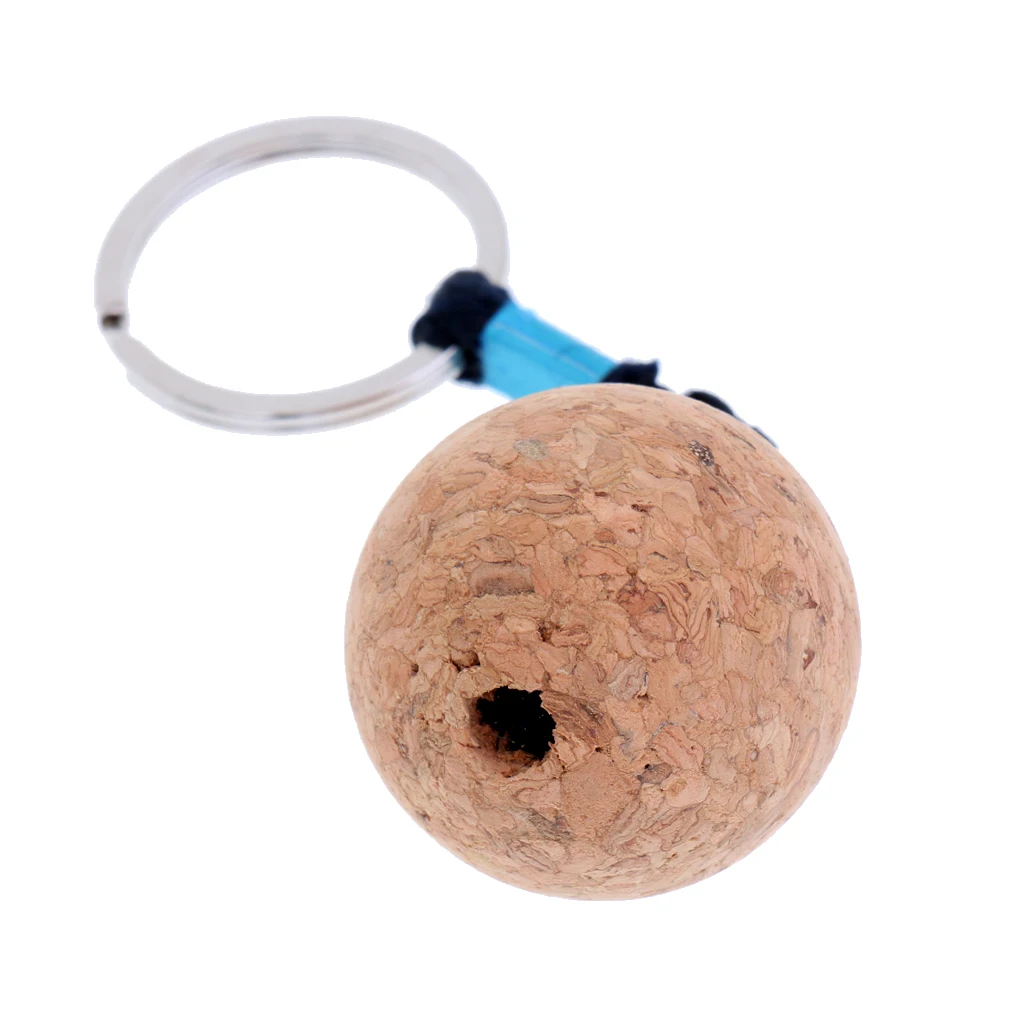 

3 Pieces/Lot 3.5cm Lightweight Boat Marine Kayak Canoe Key Ring Float Floating Keyring Key Chain Buoyant Cork Ball