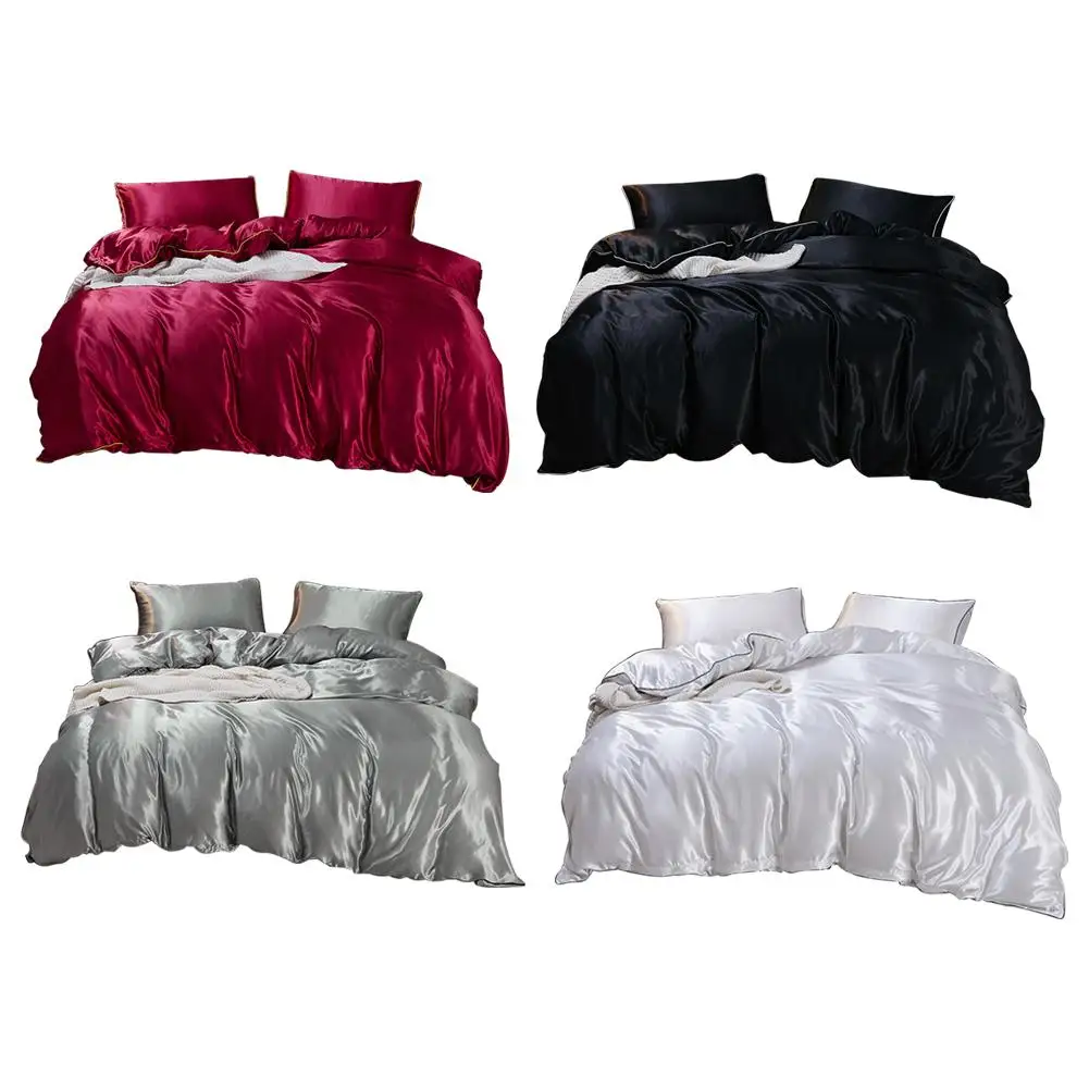 

High quality quilt cover solid color Cover Rope Simulation Quilt Cover Dry And Breathable Bedroom Accessories Sleep Companion