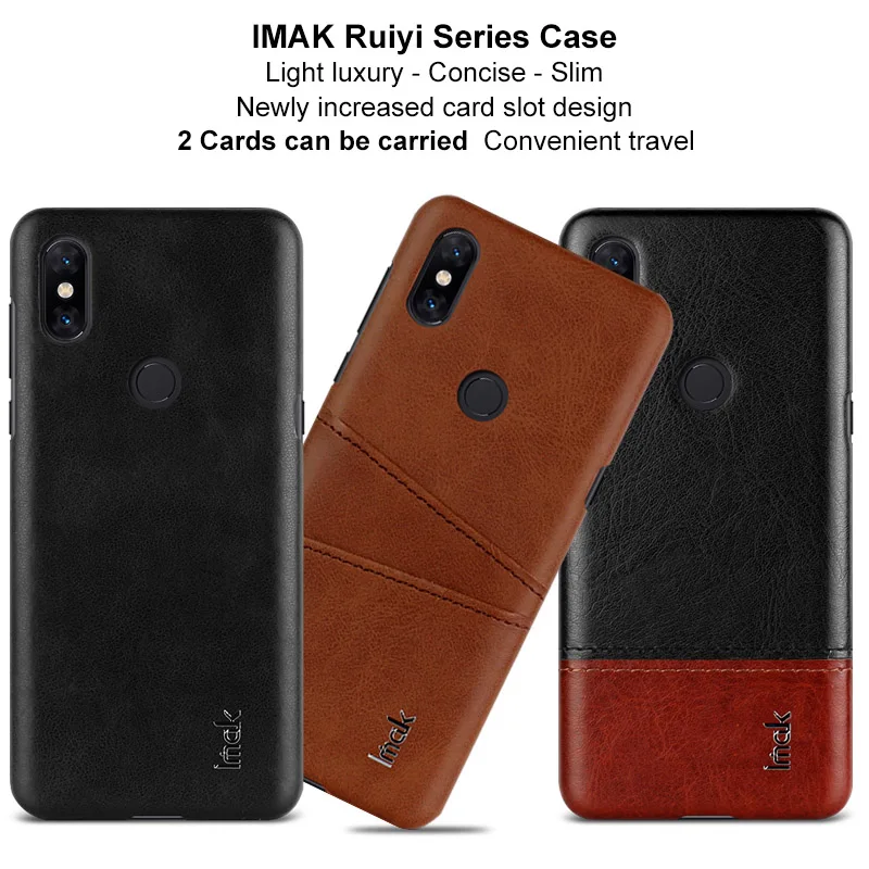 Роскошные Чехлы Imak Light Ruiyi для Xiaomi MI MIX 3 чехол MIX3 тонкая задняя крышка телефона