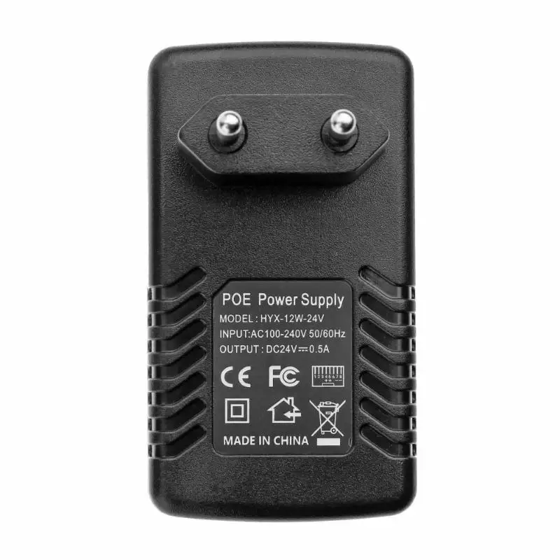 POE инжектор для Ethernet адаптера 24 В 0 5 А 12 Вт|Зарядные устройства| |