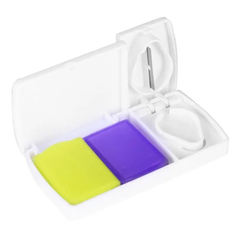 

Tablet Pill Box Cutter Medicine Splitter Boxe Pastillero Drugs Organizer Case Medicine Box Cut Slicer Pill Case Dispenser