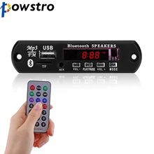 Powstro Bluetooth MP3 декодер доска модуль Слот для карты SD/USB/FM радио/пульт дистанционного AUX аудио декодер доска звуковой модуль TF радио для автомобиля