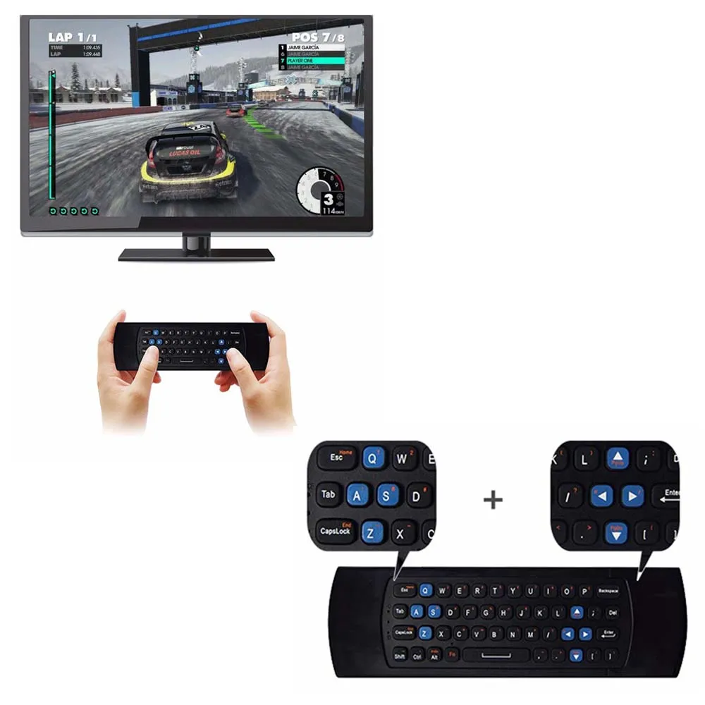 MEASY GP811 2 4G воздушная мышь с мини клавиатурой ИК Обучение беспроводной пульт