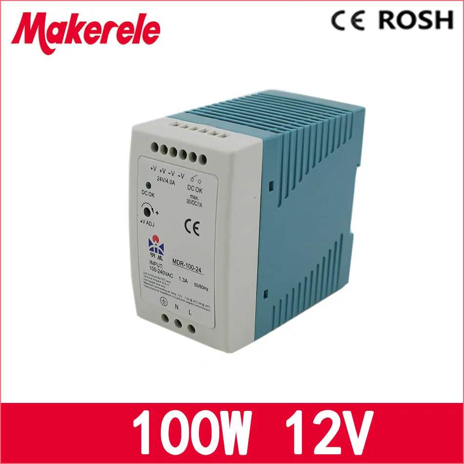 AC DC 12 В Источник питания 100 Вт 8.3A драйвер импульсного источника для светодиодных