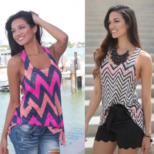 

Hirigin summer women Ripple Cozy Sports Wear Tank Vest Blouse Shirt Tops Plus Size 2019