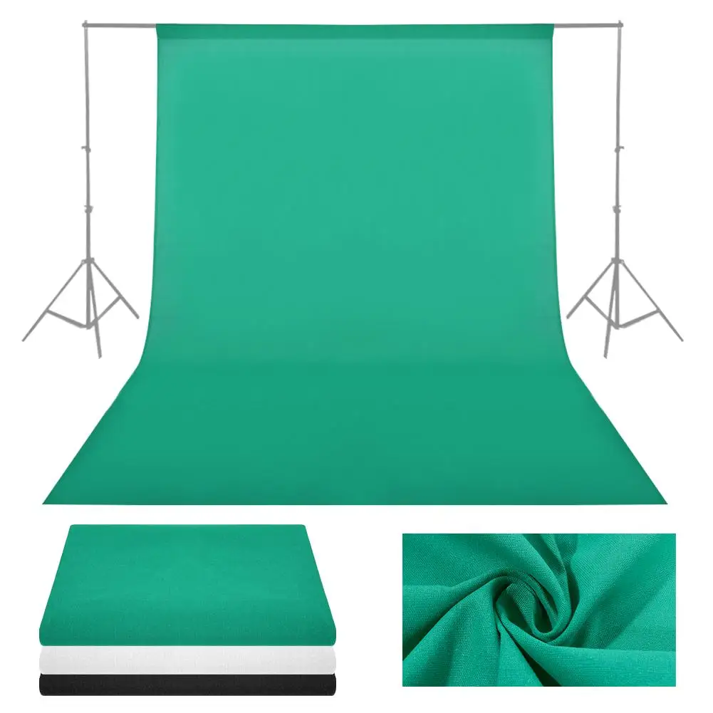 

1.8*2.8m/5.9*9.2ft Photography Chromakey Backdrop Studio Cotton Stand Background Chromakey Backdrop Only