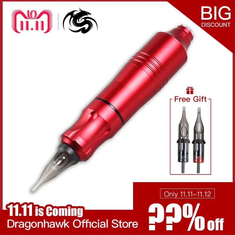 

Professional Tattoo Machine Pen For Permanent Make Up Eyebrows Free Gift Cartridge Needle Accessories
