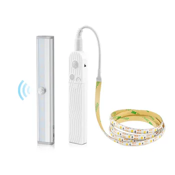 

Led Under Cabinet Light Wireless Pir Motion Sensor Led Bar Lamp Led Strip Battery Power Sensor Lighting Bedroom Closet Stairs