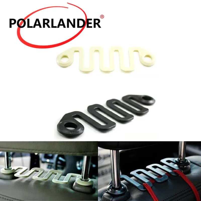 Car wave hook Car Organizer Plastic Automotive Wave Hook Car Clothes Bag Hook The front seat