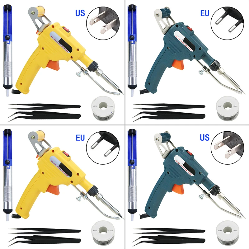 

60W 220V Manual Electric Soldering Iron Machine Welding Tool Kit EU / US Plug