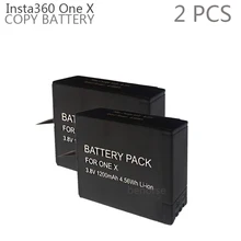 2 шт. Insta360 ONE X батарея 3,8 в 1200 мАч 4.56Wh Li-Ion(не) Insta360 панорамная камера аксессуары для хранения аккумуляторов