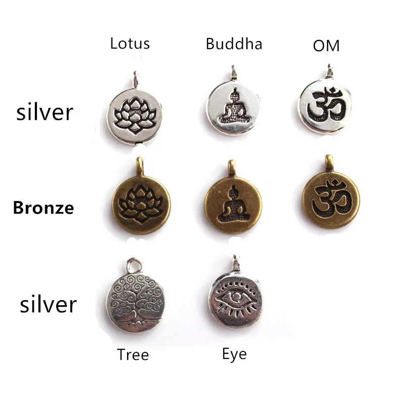 Buddha Lotus Mala Bracelet 108 Beads 8 mm Lava Rock Stone Strand Charm for Women Men
