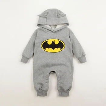 

Autumn 2019 New Brand Babygrow Romper Boys girl Batman Playsuit Costume Rompers Cool Jumpsuits Outwear 0-2Y Newborn clothing