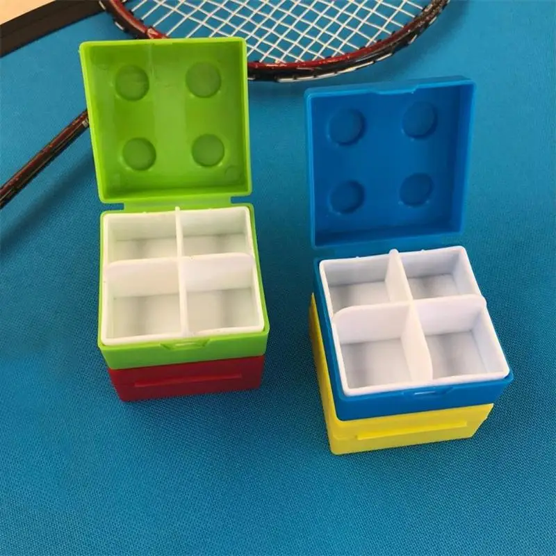 

Portable 4 Grids Building Block Pill Case Children Kids Travel Capsule Storage Box Medicine Container