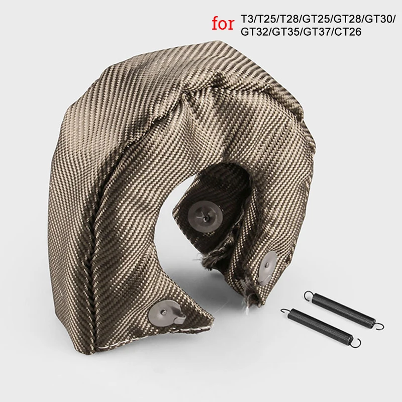 

New T3 T4 T6 Titanium Turbo Blanket Heat Shield Barrier Turbo Charger Cover Wrap
