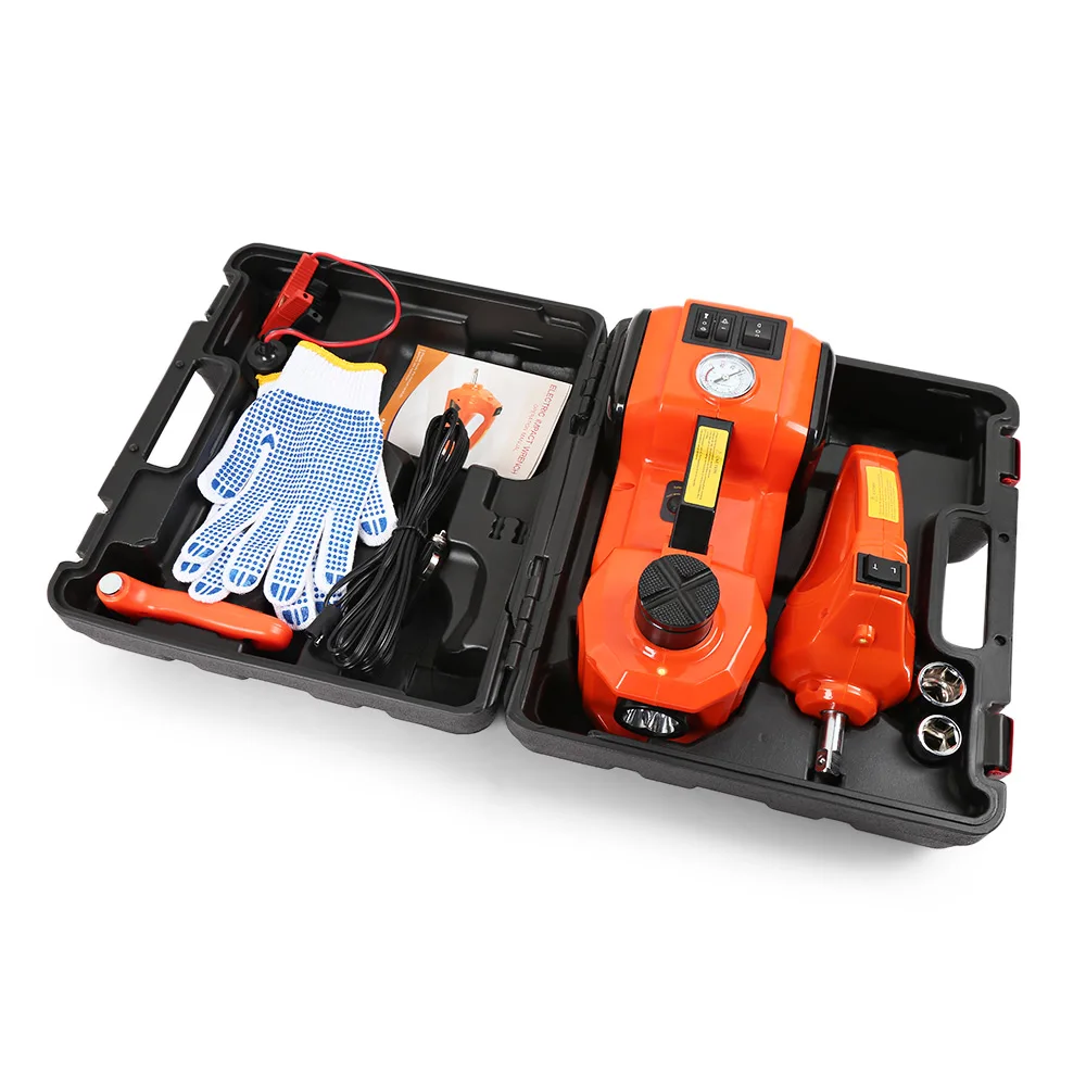 Clearance! 12V DC Electric Hydraulic Car Floor Jack with LED Light for Sedan / Van / Truck