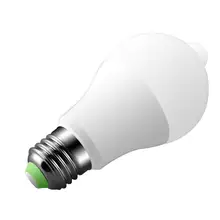 Светодиодный датчик движения PIR Сенсор лампа E27 85-265 V 9 W автоматического включения/OFF светодиодный лампы светочувствительным управляющим человеческого тела Детектор движения свет лампы