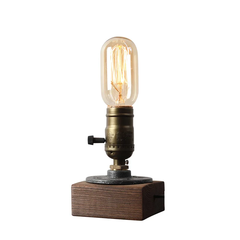 

Retro Gift Bar Led Desk Lamp Cafe Industrial Wind Studio Bedside Simple Water Tube Table Lamp Children Table Lamps