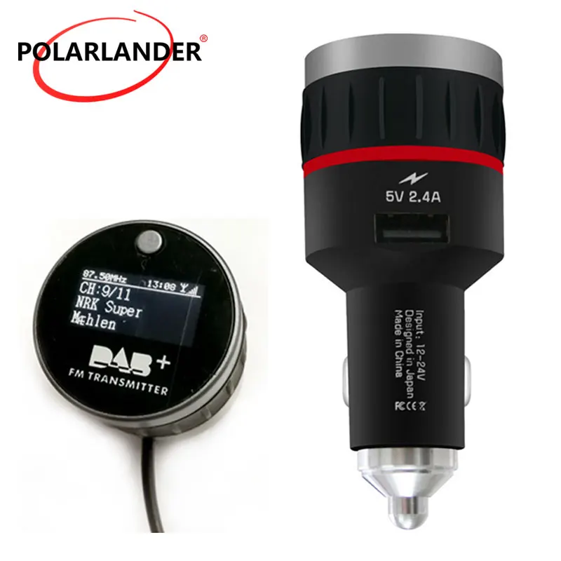 Car Dab Radio Cigarette Lighter With Converter Plugandplay Knob With 5v 2.4a A Usb Part Fm