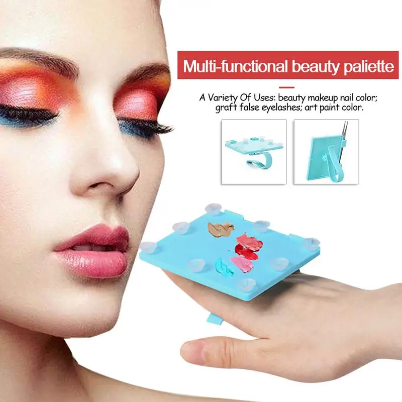 Beauty Palette Multi-functional Tools Nail Eyelash Graft Tray Pigment Tinting Easy To Clean Portable | Красота и здоровье