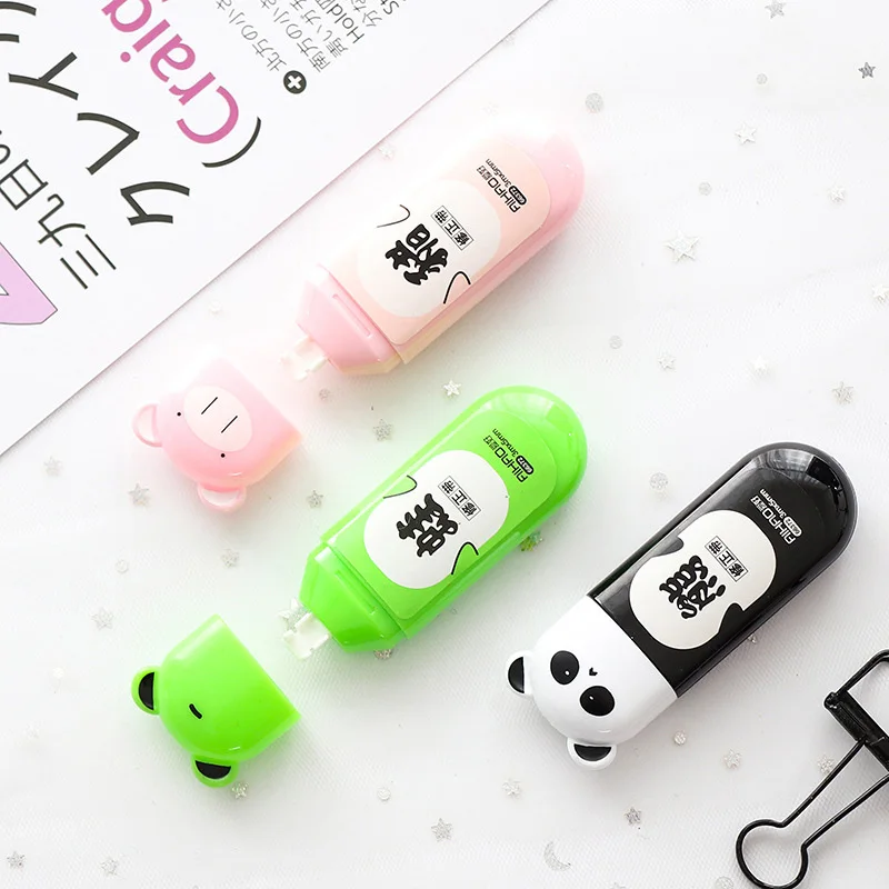 

5mm*3m Cute Panad Correction Tape Cartoon Animals School Writing Corrector Tools For Office School Kawaii Stationery Supplies