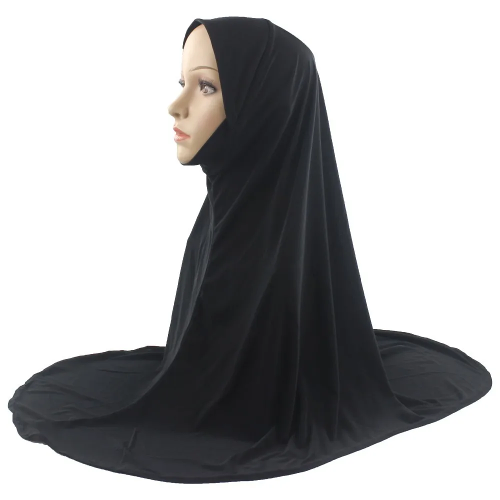 

10pcs Muslim Women Hijab Islamic Scarf Woman Amira Cap Chest Scarf Full Cover Headwear Soft Stretch Wholesale