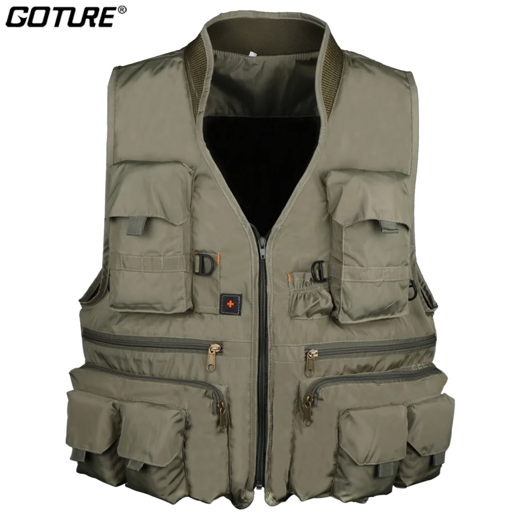 Goture Fly Fishing Vest for Men L XL XXL Swiming Hiking Fishing Jacket