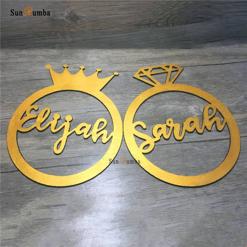 

Custom Groom Bride Names Personalized Hanging Signs PhotoBooth Props Wood Wedding Decoration Chair Sign Hoop Photo Booth Decor