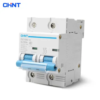 

CHNT Small Air Switch High Power Household Circuit Breaker DZ158 2P 100A Diode Circuit Breaker