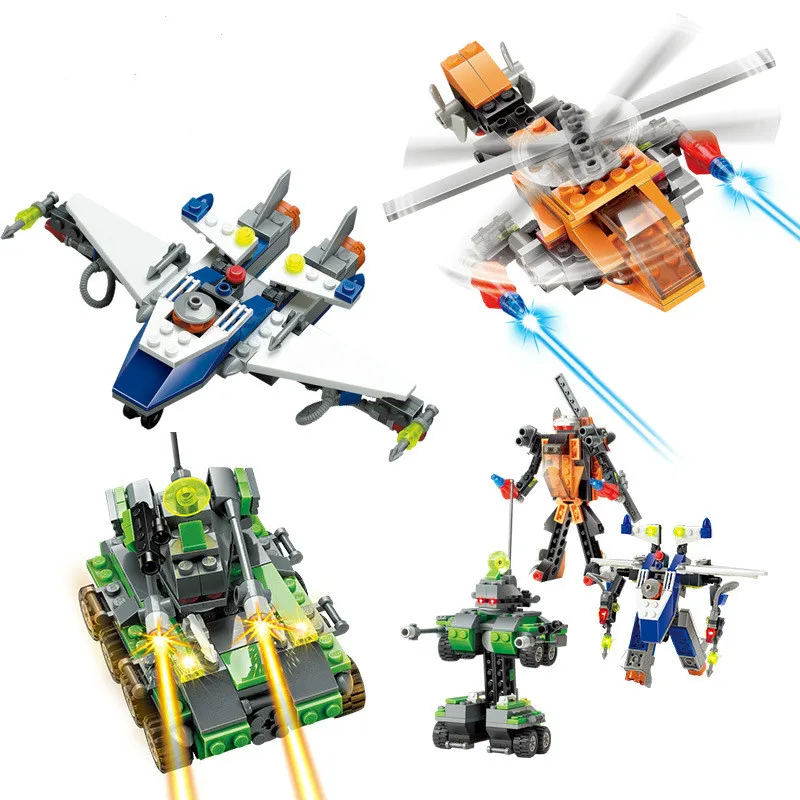 

Education Fighting Plane Diy Building Blocks Assembly Construction Toy