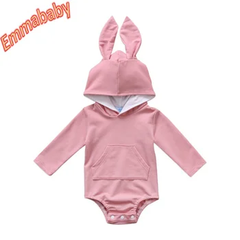 

2019 Newborn Toddler Baby Girls Boys Hooded Romper Jumpsuit Casual Outfits Hot New