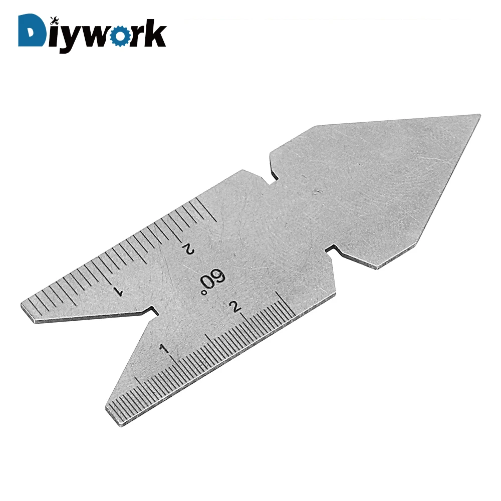 

DIYWORK Measuring Lathe Tool Thread Pitch Gauge Stainless Steel Metric Screw ISO 60 Degree Inch Center Gauge