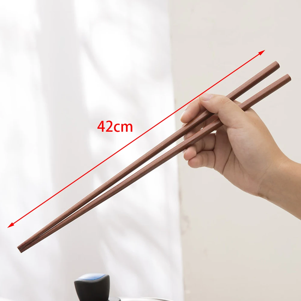 

42cm Length long size Deep Fry Kitchen Tools Noodle Chopsticks Food Sticks Chinese Style Lengthen Hot Pot Wooden Cooking