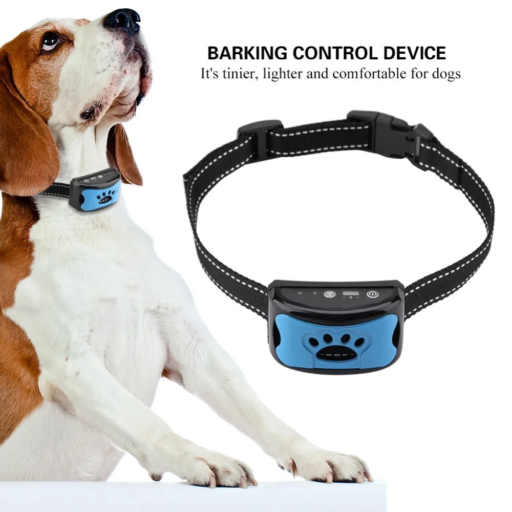 

Waterproof Dog Barking Control Device Rechargeable Anti-Barking Collar Adjustable 7-Level Sensitivity Dog Training Collars