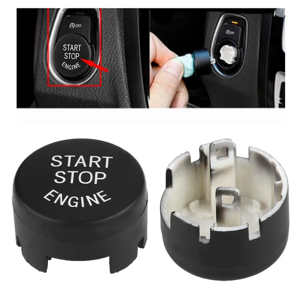 

Car Styling Start Stop Engine Button Switch Cover For BMW 5 6 7 F01 F02 F10 F11 F12 2009 2010 2011 2012 2013