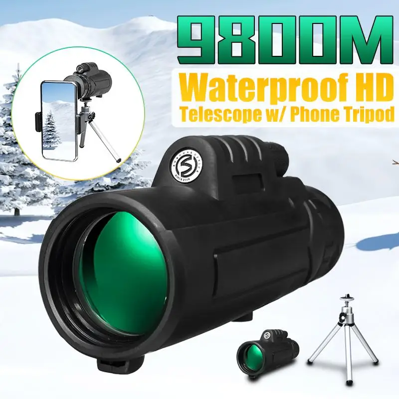 12x50 في الهواء الطلق المحمولة أحادي HD البصرية يوم للرؤية الليلية الهاتف تلسكوب الإكتشاف التخييم السفر الصيد البصرية نطاق 12x50 في الهواء الطلق المحمولة أحادي HD البصرية يوم للرؤية الليلية الهاتف تلسكوب الإكتشاف التخييم السفر الصيد البصرية نطاق