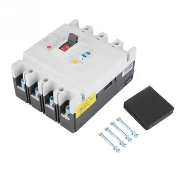 

100A 4-Pole Leakage Protection Moulded Case Circuit Breaker Air Switch With Bolt Pad Tool