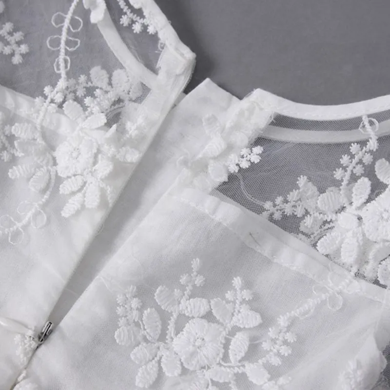 Summer Kids Girls Dress Lace Flower Princess Dress Baby Girls Party And Wedding Party Clothes For 2-6Y Baby Girls
