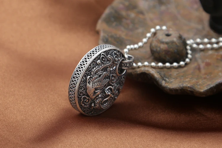 Новинка! Подвеска Дракон из серебра 100% пробы с гравировкой|silver dragon pendant|dragon