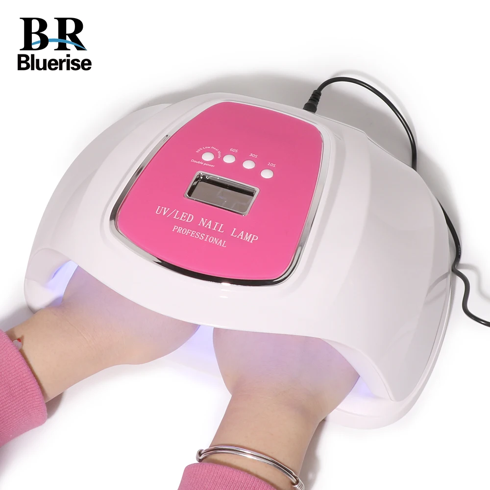 BLUERISE Hybrid Nail Lamp for Manicure UV LED Lamp for Gel Polish