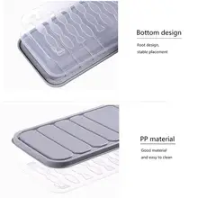 2 шт. еда контейнер большой ёмкость многоразовые морозильник контейнер для хранения еды коробка