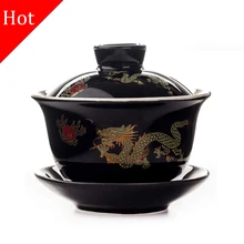 150 мл ручная роспись Регал фарфор чайный сервиз фарфор галстук Guan Ying церемония Dahongpao чайный горшок набор ручной керамический чайный лоток чайная война