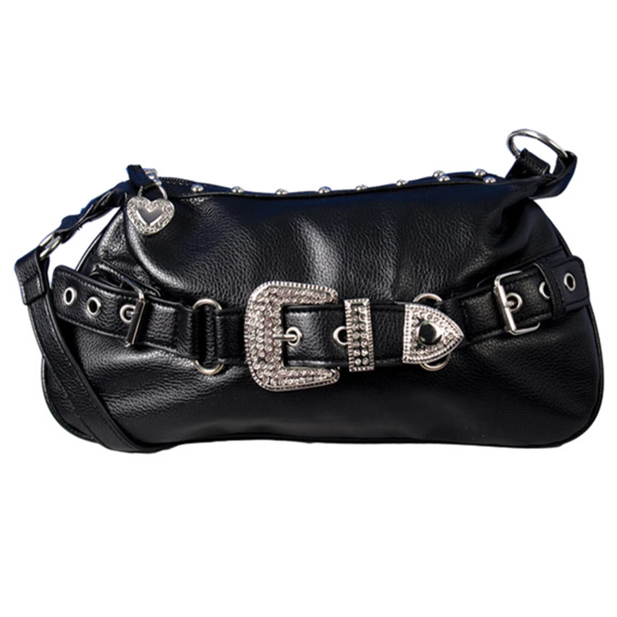 Black Leather Stud & Rhinestone Purse on Alibaba Group