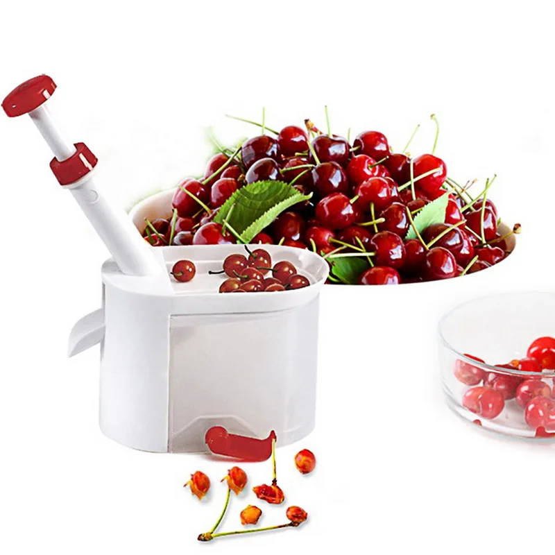 Urijk качественная машина для удаления семян вишневого питтера фрукты ядерный с контейнером кухонные аксессуары гаджеты инструмент для кухни 24